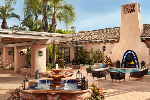 fountain courtyard